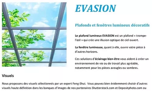 Brochure plafonds et fenêtres lumineux