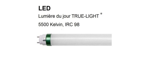 Panneau LED 5500K TRUE-LIGHT dimmable - lumière du jour - IRC 98