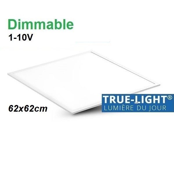 Panneau LED 62x62cm TRUE-LIGHT dimmable 1-10v