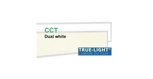 Dalle LED TRUE-LIGHT dimmable 1-10v - lumière du jour 5500k - IRC 98
