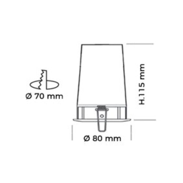 AeroSpot MBF Basse Luminance IP65 équipé TRUE-LIGHT