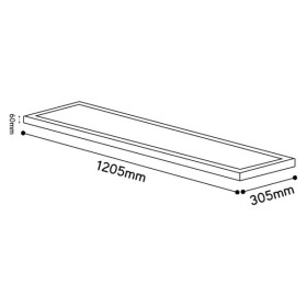 Cadre saillie 3D design LUXFLAIR 120x30cm