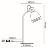 Lampe de bureau ERENA rose