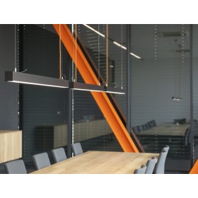 Suspension ALIN Prismatique pour tube LED T8 120cm
