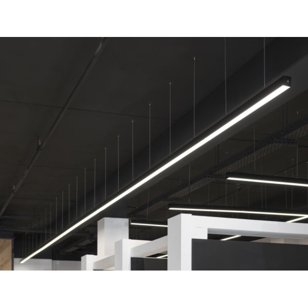 Suspension ALIN Prismatique pour tube LED T8 150cm