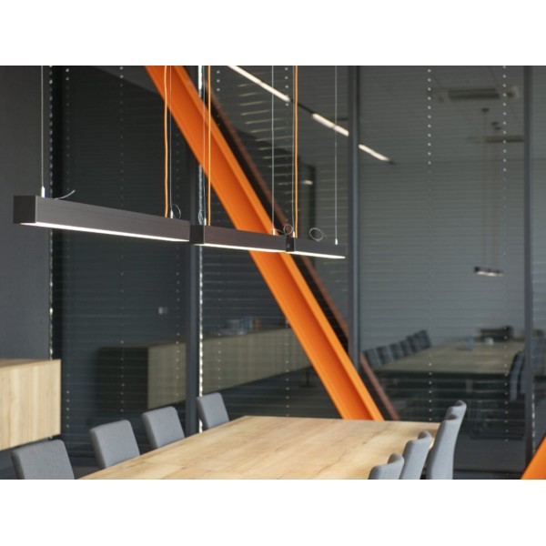 Suspension ALIN Prismatique pour tube LED T8 150cm