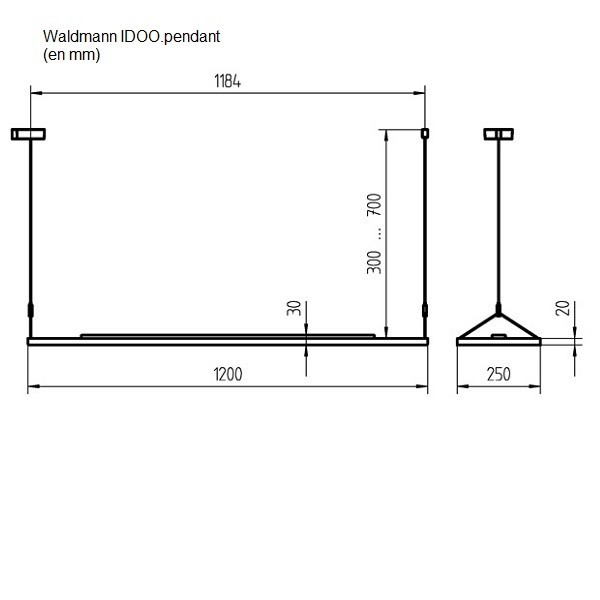IDOO Pulse VTL biodynamique - suspension LED